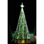 Комплект освещения для больших новогодних елок "Тающие сосульки - мишура"