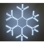 Светодиодная снежинка из дюралайта 50 см