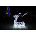 Уличная светодиодная фигура лежащего оленя "Купидон малый" 1.4х1 м