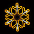 Светодиодная новогодняя неоновая Снежинка с динамикой 40 см - фото 6