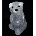 Акриловая фигура "Белый медвежонок Бобби" 20 см