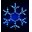 Светодиодная снежинка из дюралайта 40 см - фото 3
