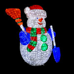 Акриловая светодиодная фигура "Снеговик" 120х110 см