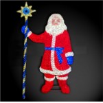 Акриловая светодиодная фигура "Дед Мороз" 200 см