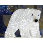 Акриловая светодиодная фигура "Белый медведь средний" 60х110 см