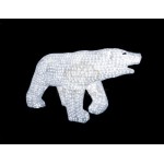 Акриловая светодиодная фигура "Белый медведь большой" 70х125 см