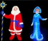 Акриловая фигура Дед Мороз, Снегурочка, Санта Клаус