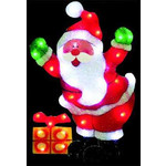 Светодиодная фигура на подставке "Дед Мороз с подарками" 54х36 см