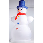 Новогодняя надувная фигура "Снеговик в шляпе" 3 м