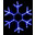 Светодиодная снежинка из дюралайта 70 см - фото 3