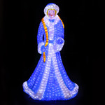 Акриловая светодиодная фигура "Снегурочка в шапочке" 200 см