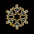 Светодиодная новогодняя неоновая Снежинка с динамикой 40 см - фото 2