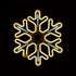 Светодиодная новогодняя неоновая Снежинка с динамикой 80 см - фото 3