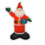 Новогодняя надувная фигура "Дед Мороз с подарком" 1,2 м