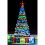 Уличная светодинамическая новогодняя елка "Северное сияние - Европейская"